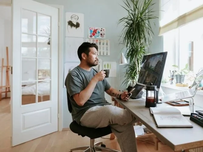 Remote employee documenting workplace discrimination for civil rights claim